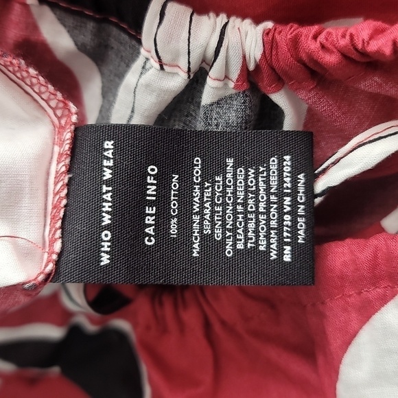 Who What Wear Off The Shoulder Floral Balloon Sleeve Top - Picture 8 of 9